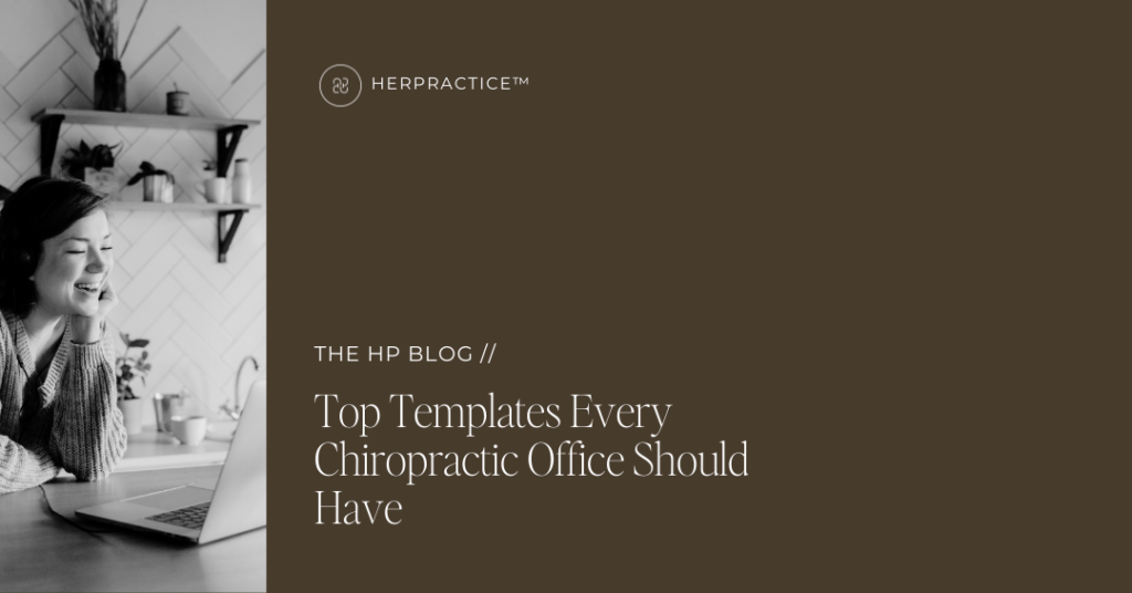 templates every chiropractic office should have